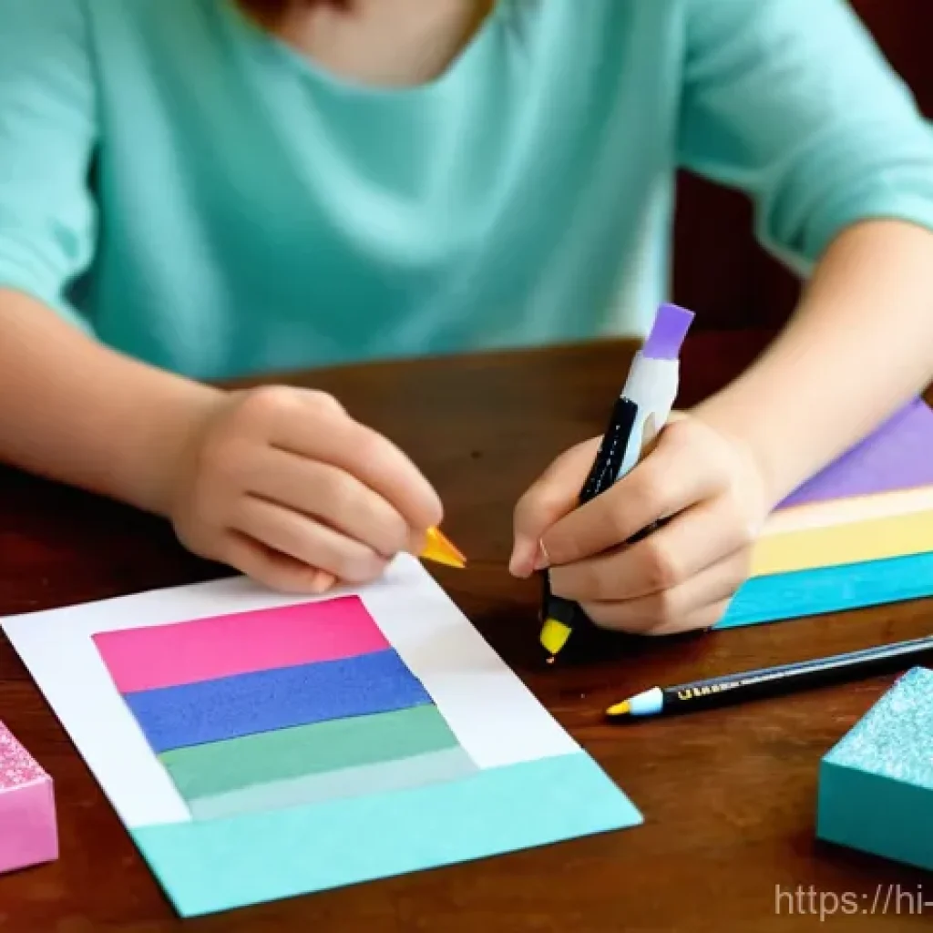 종이카드 만들기 - **Prompt 1: The Joy of Handmade Card Creation**
    "A cozy, brightly lit crafting corner. A person ...